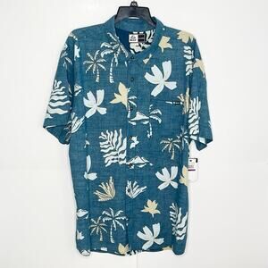 Mens Reef Printed Button Down Shirt Size XXL